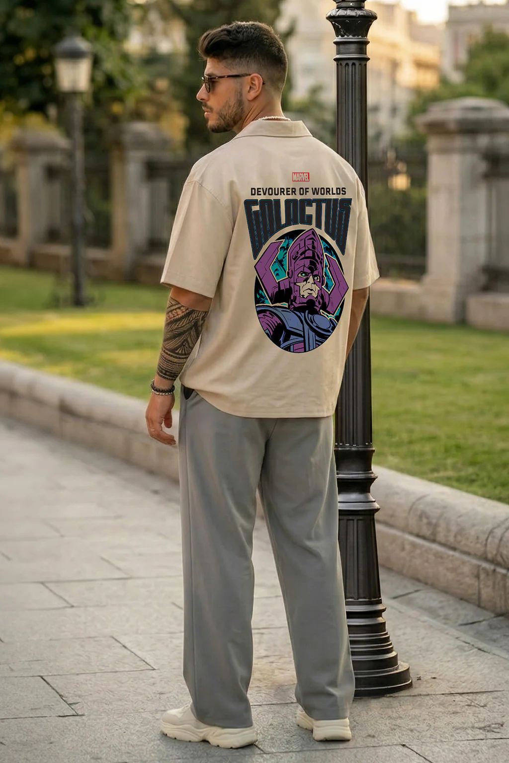Galactus Swanwhite Oversized Printed Exclusive Shirt - Image 5