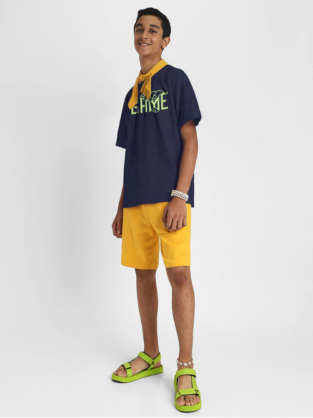 Game Navy Oversized Graphic Printed Boys T-shirt - Image 6
