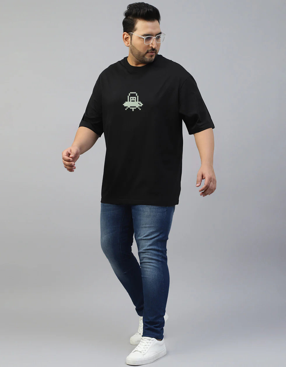 Game Over Back Printed Plus Size Tshirt - Image 4
