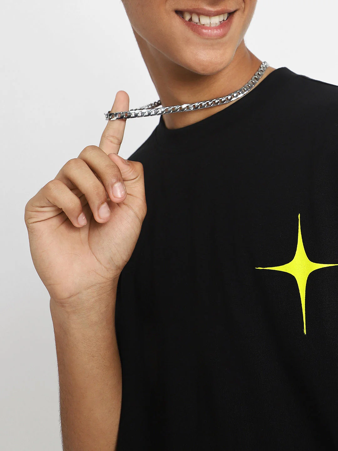 Gamer Black Oversized Graphic Back Printed Boys T-shirt - Image 6
