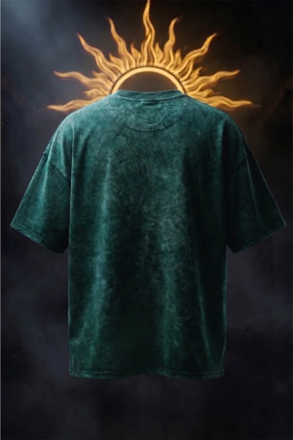 कर्म Green Acid Washed Printed Exclusive T-shirt Epic Collection - Image 3
