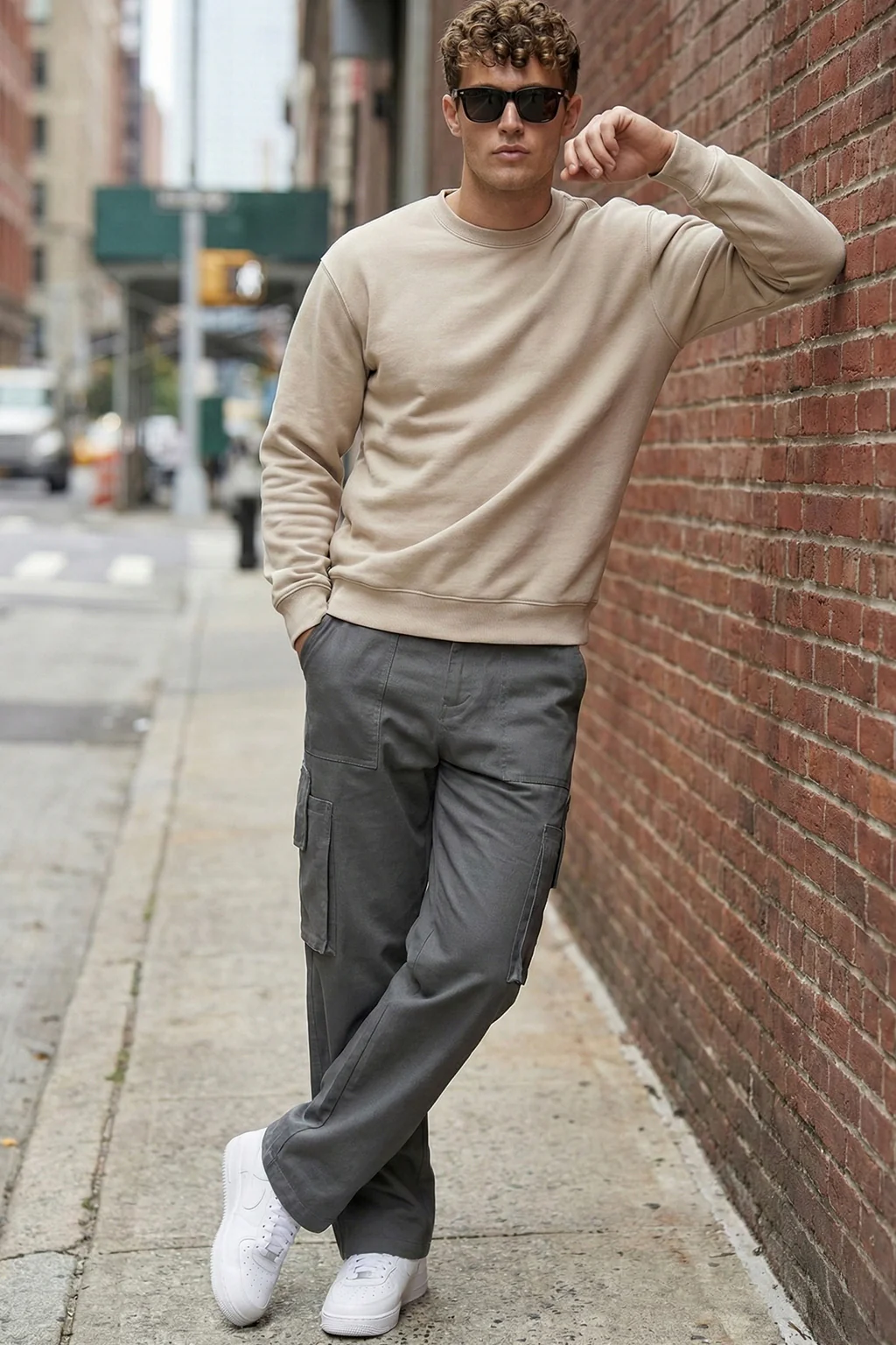 Grey Bellow Pocket Woven Exclusive Cargo Pant - Image 4