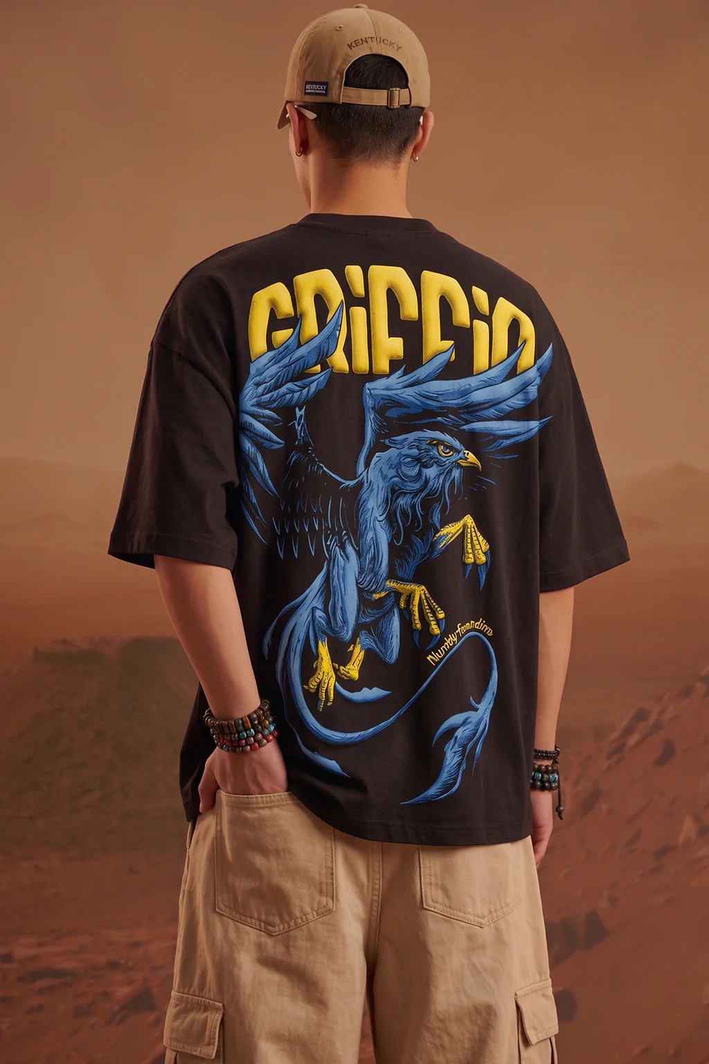 Griffin Black 3D Puff Print Exclusive T-shirt Supreme Edition - Image 5