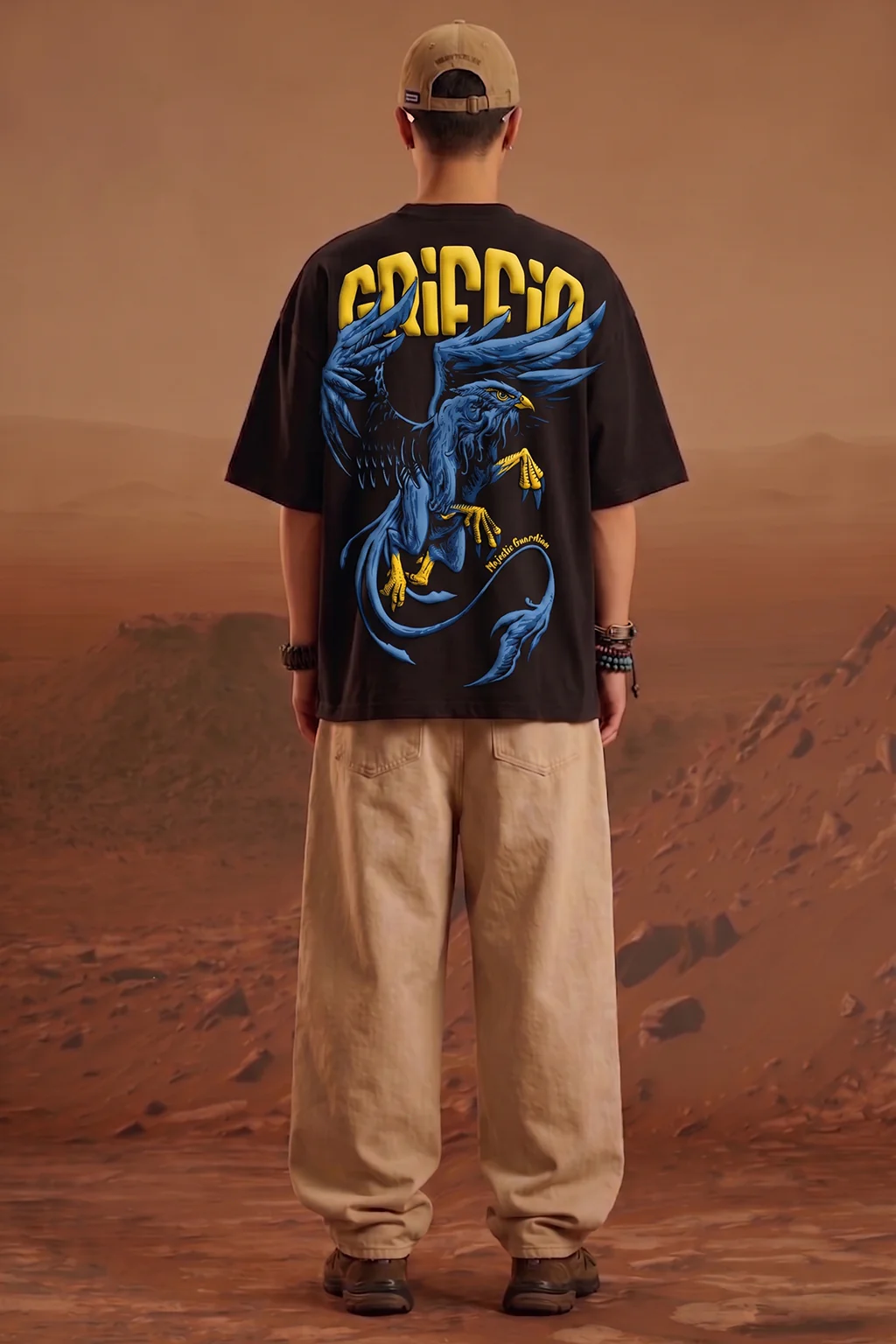 Griffin Black 3D Puff Print Exclusive T-shirt Supreme Edition - Image 6