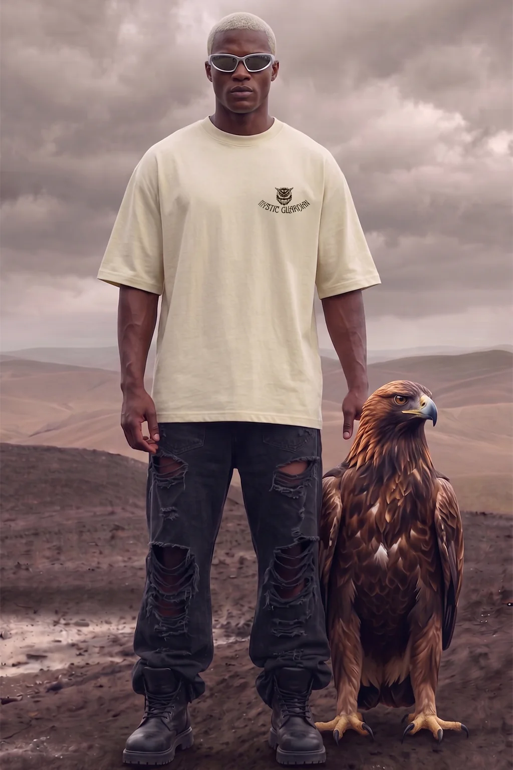 Guardian Owl Swanwhite 3D Puff Print Exclusive T-shirt Supreme Edition - Image 3