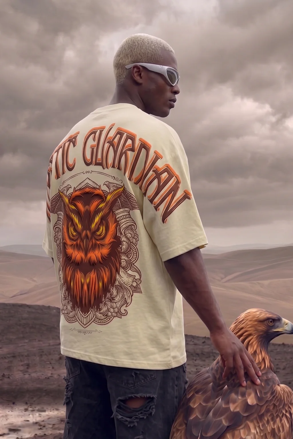 Guardian Owl Swanwhite 3D Puff Print Exclusive T-shirt Supreme Edition - Image 5
