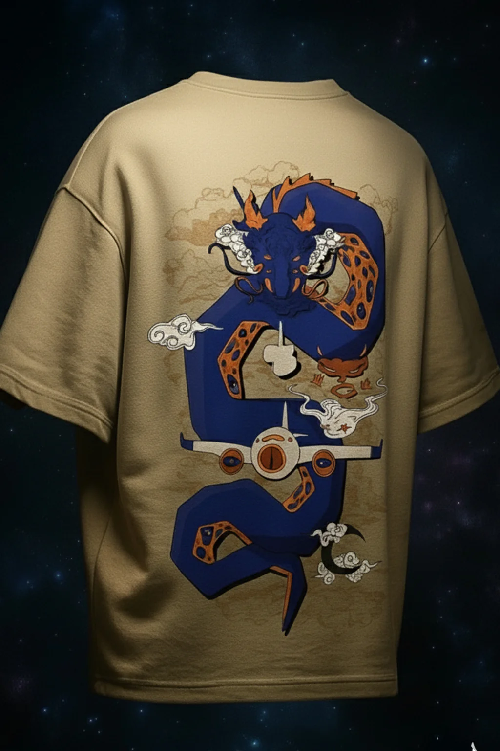 Hallucinogenic Swanwhite Oversized Puff Printed Exclusive T-shirt
