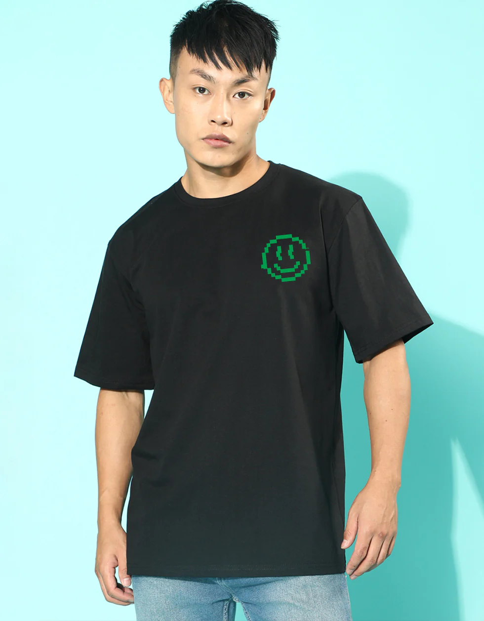 Have More Fun Black Oversized Graphic Printed T-shirt - Image 4