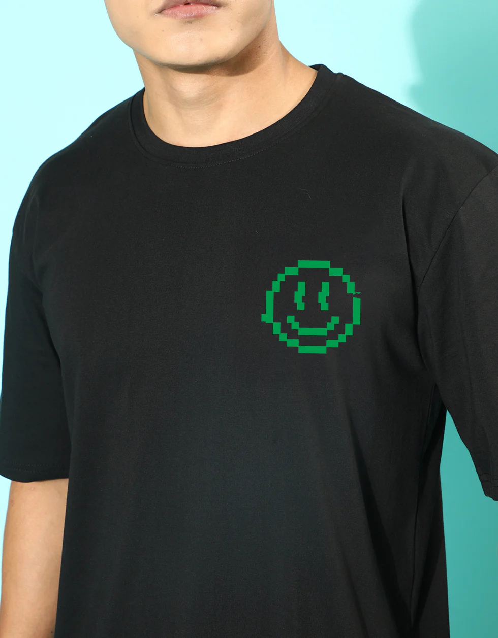 Have More Fun Black Oversized Graphic Printed T-shirt - Image 5