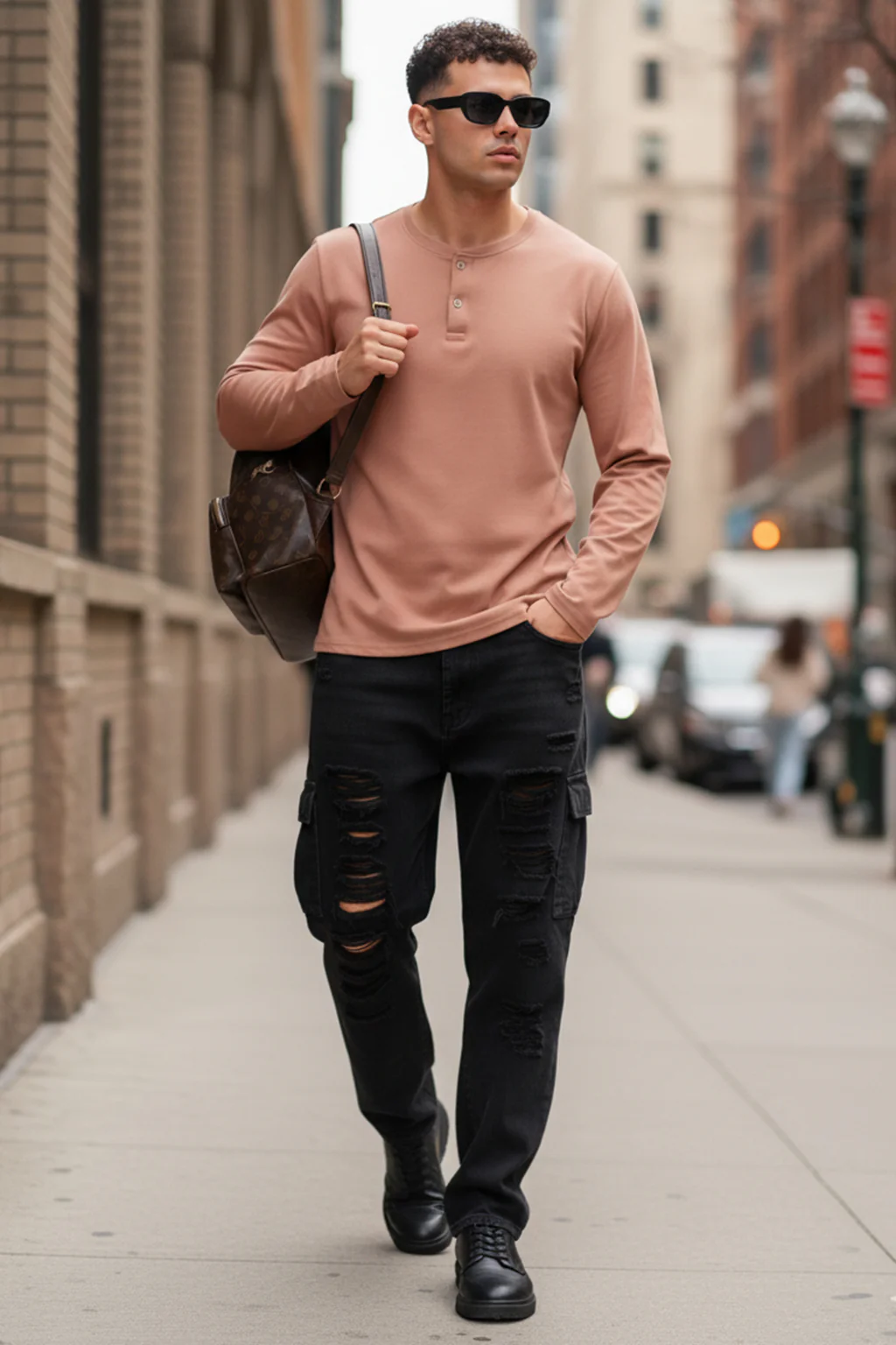 Henley Cork Solid T-shirt - Image 4