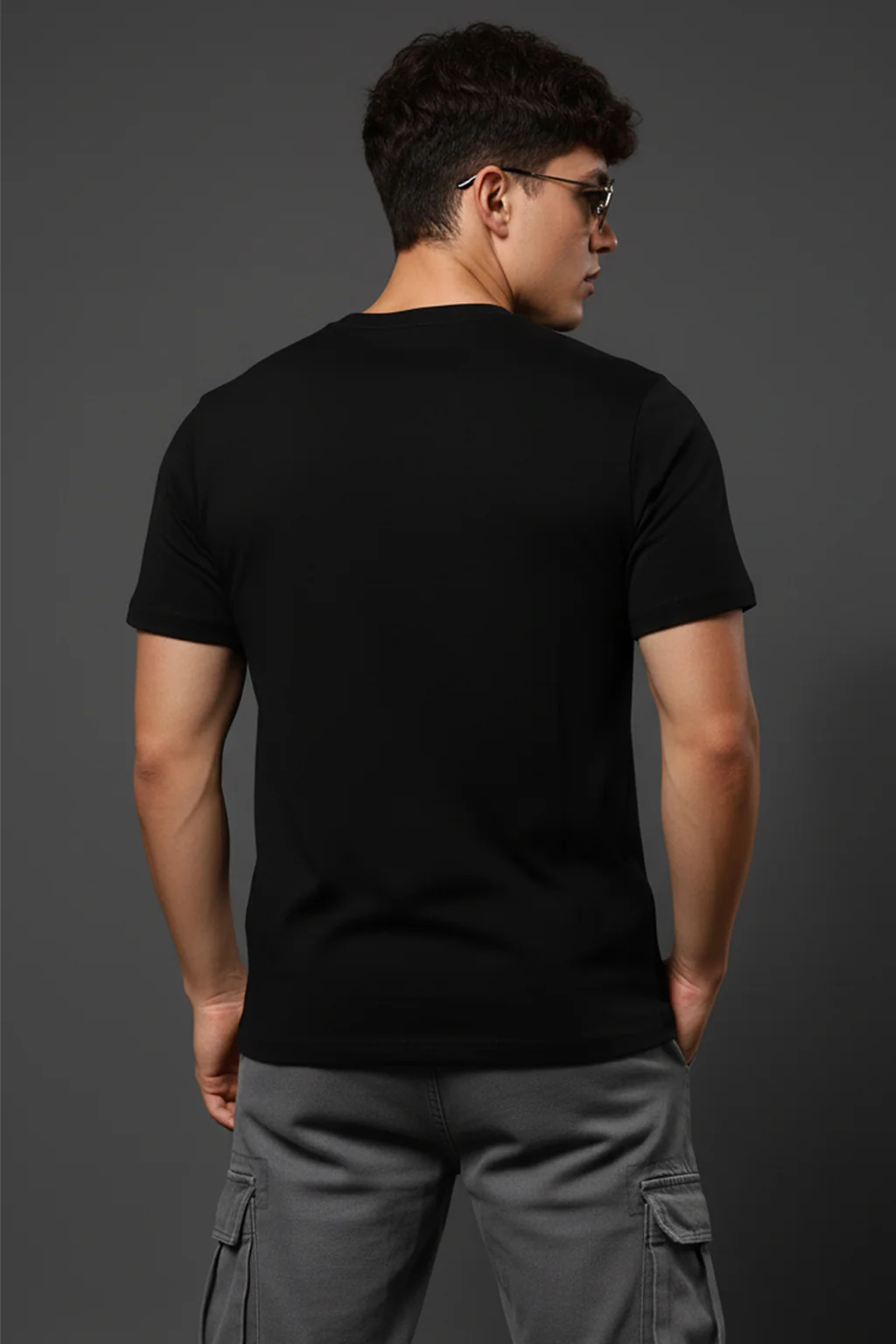 Hot Head Black Regular Fit Printed T-shirt - Image 3