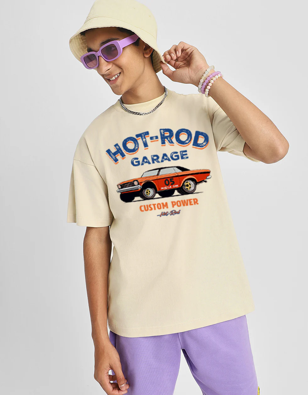 Hot Rod Swanwhite Oversized Graphic Printed Boys T-shirt - Image 6