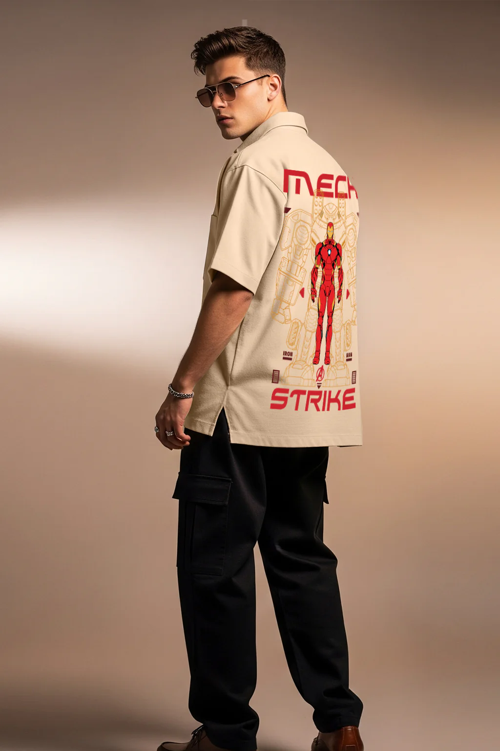 Iron Man Swanwhite Oversized Printed Exclusive Shirt - Image 4