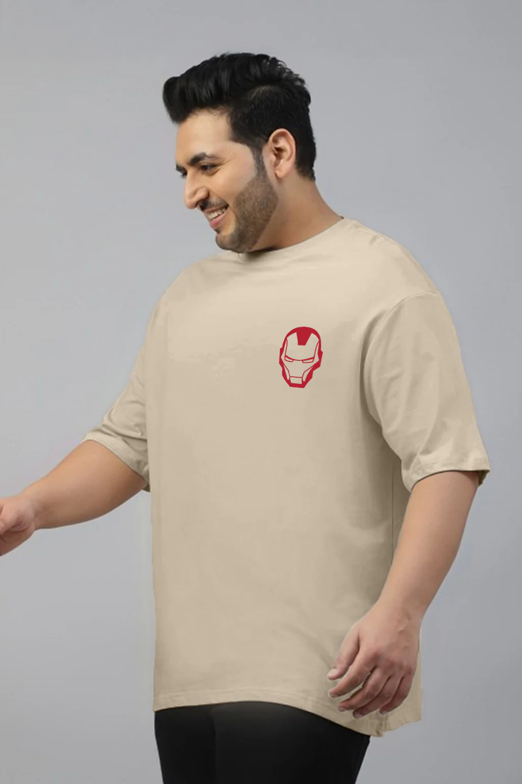 Ironman Swanwhite Graphic Printed Plus Size T-shirt - Image 5