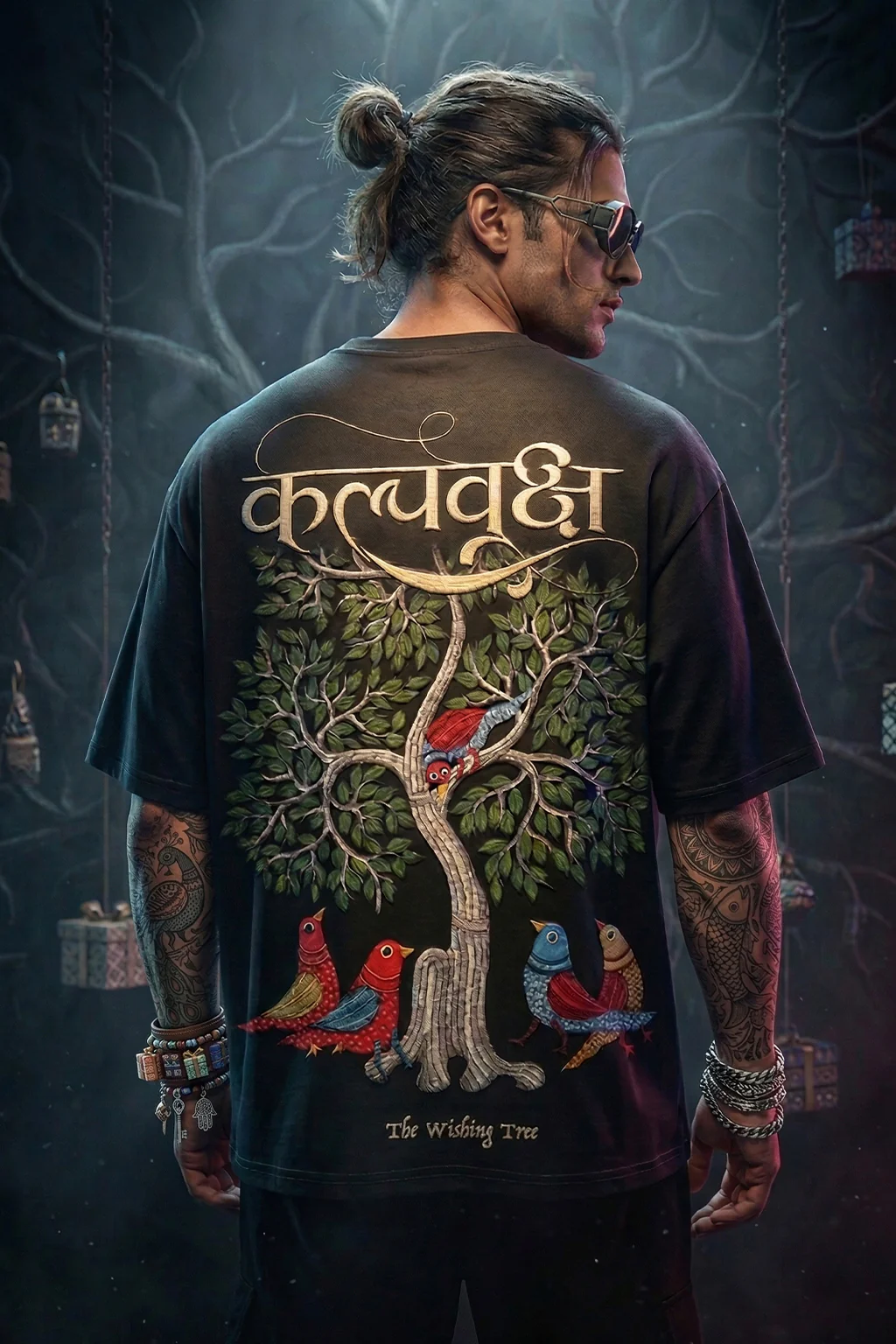 कल्पवृक्ष Black Printed Exclusive T-shirt Epic Collection - Image 7
