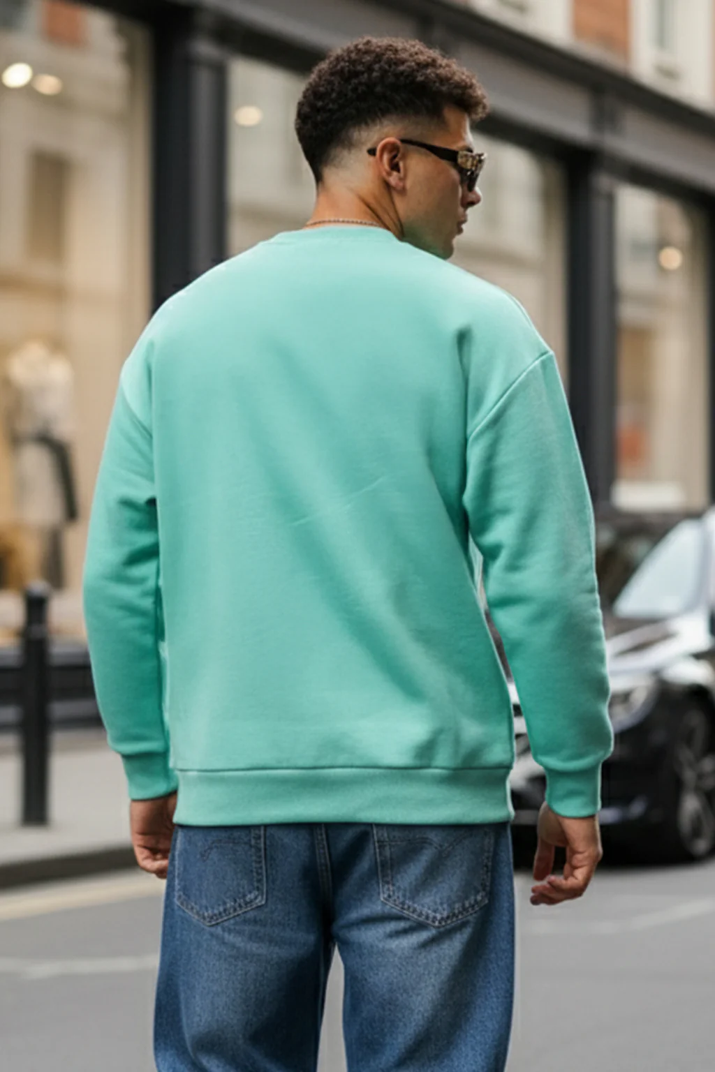 Keep Growing Green Front Printed Regular Fit Sweatshirt - Image 5
