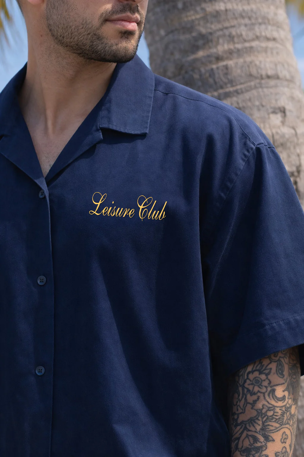 La VIta Navy Oversized Printed Exclusive Shirt - Image 4