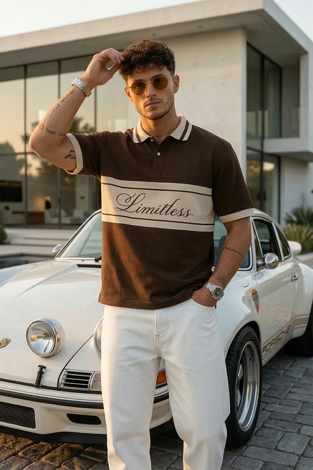 Limitless Chocolate Regular Fit Exclusive Polo T-Shirt