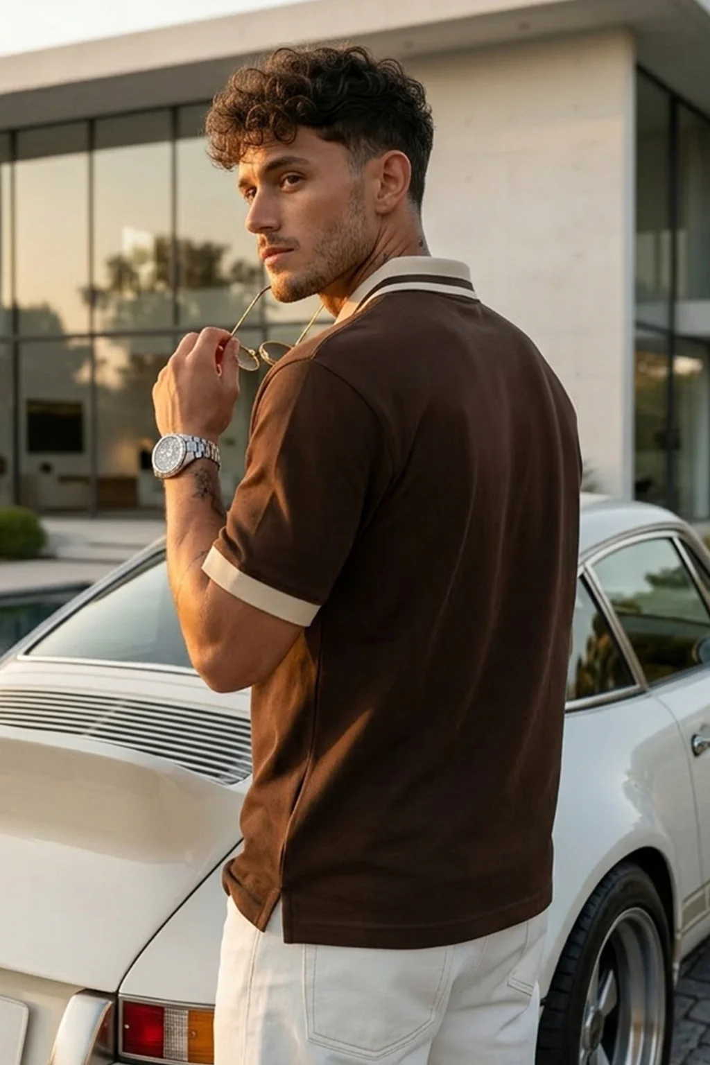 Limitless Chocolate Regular Fit Exclusive Polo T-Shirt - Image 3