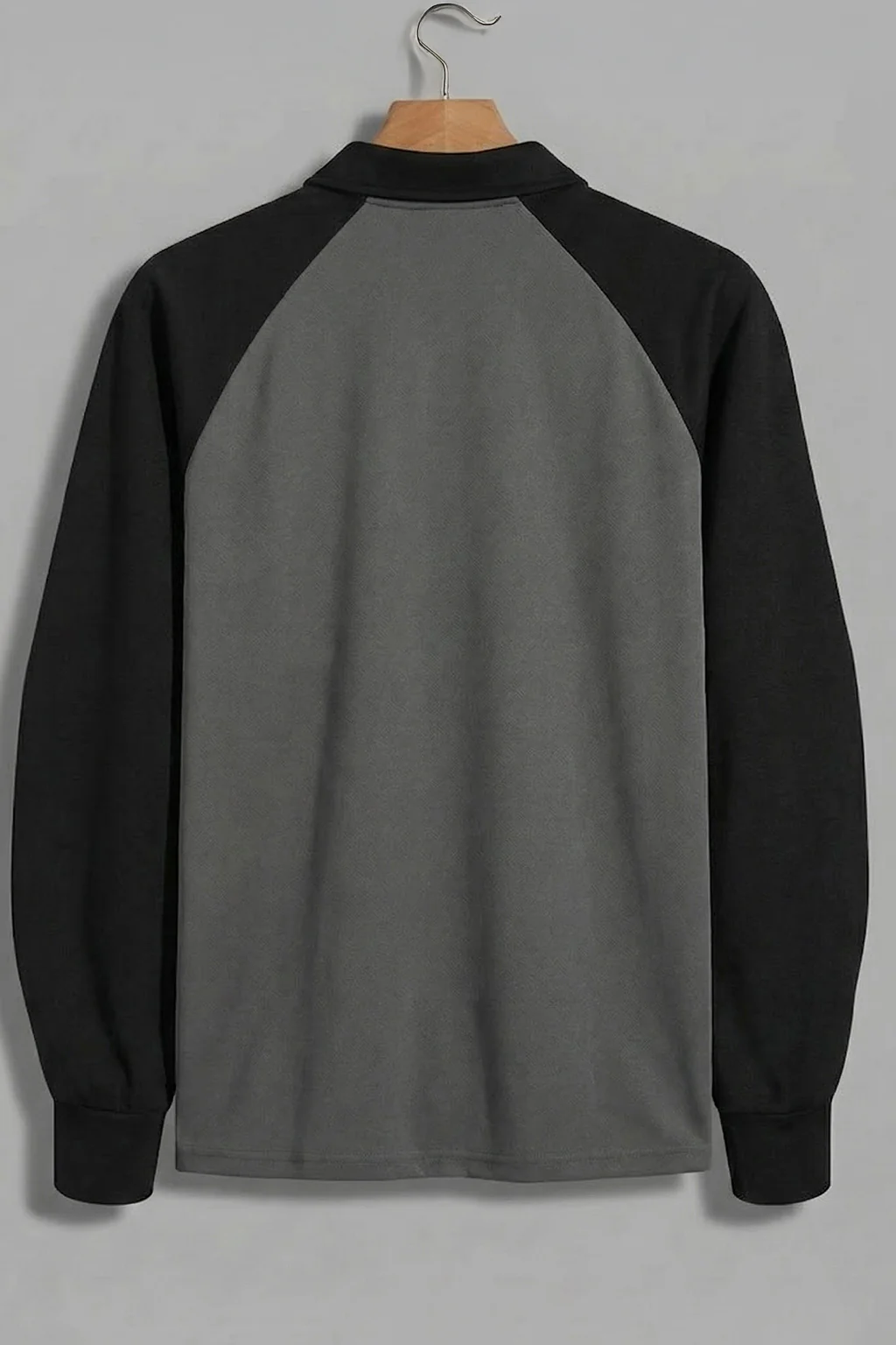 Los Angeles Grey Oversized Full Sleeve Exclusive Polo T-shirt - Image 4