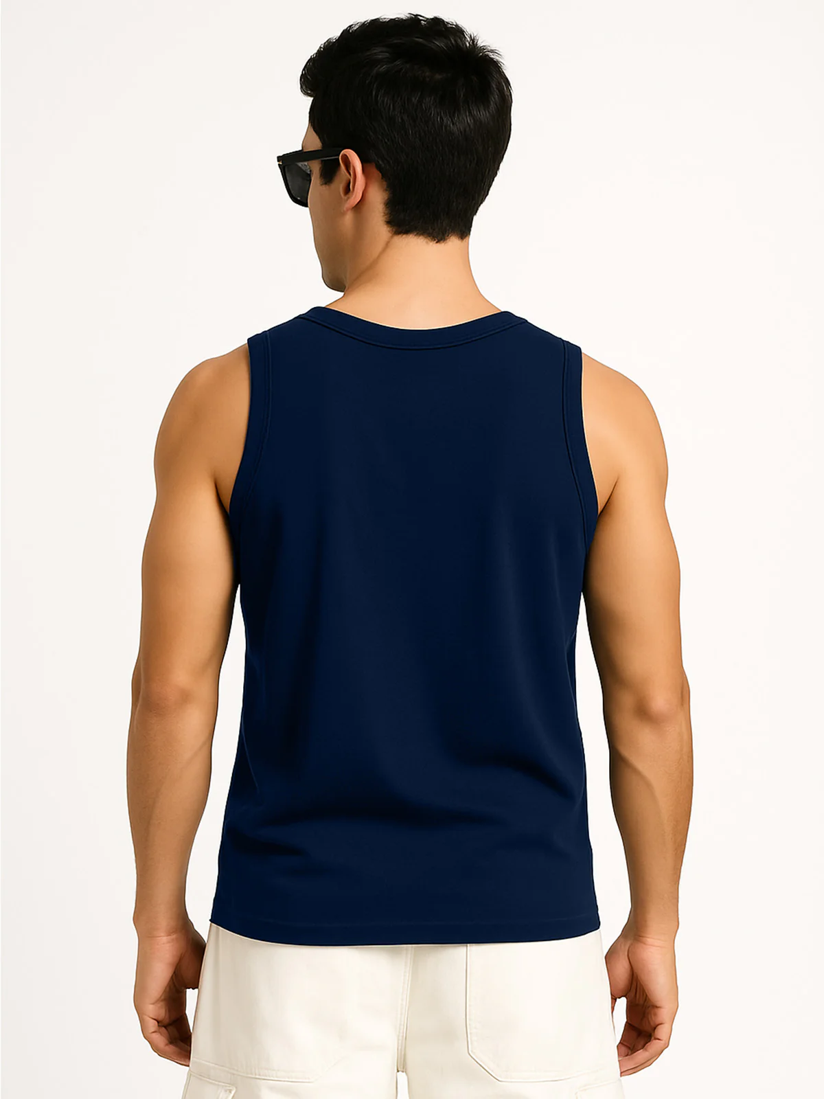 Los Angeles Navy Regular Fit Printed Vest - Image 3
