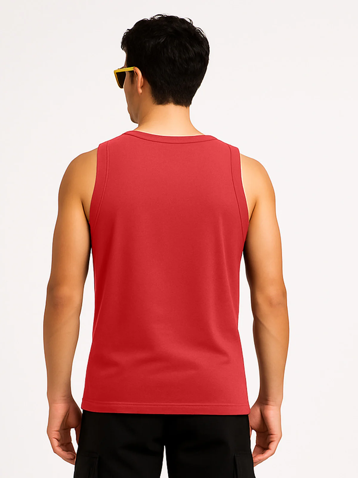 Los Angeles Red Regular Fit Printed Vest - Image 3