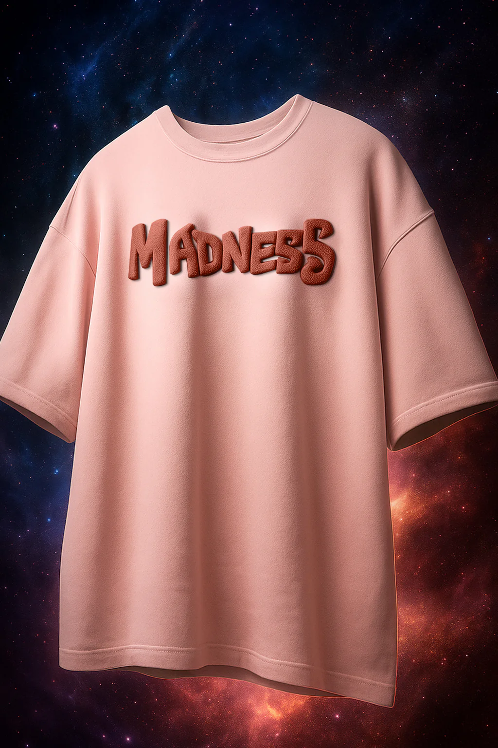 Madness Rose Water Oversized Puff Printed Exclusive T-shirt - Image 2