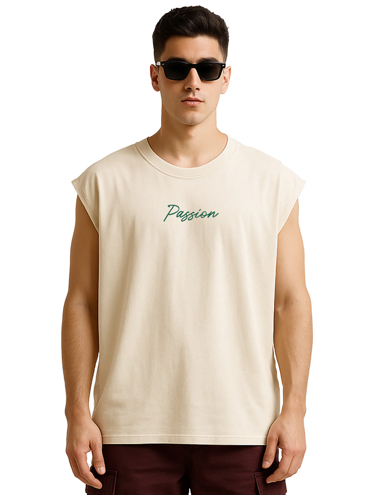 Makes You Happy Swanwhite Oversized Printed Vest - Image 3