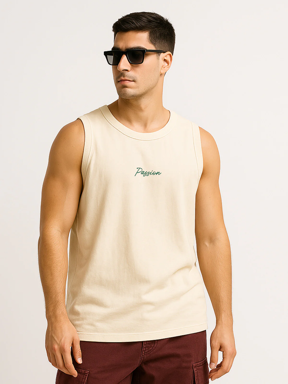 Makes You Happy Swanwhite Oversized Printed Vest - Image 4