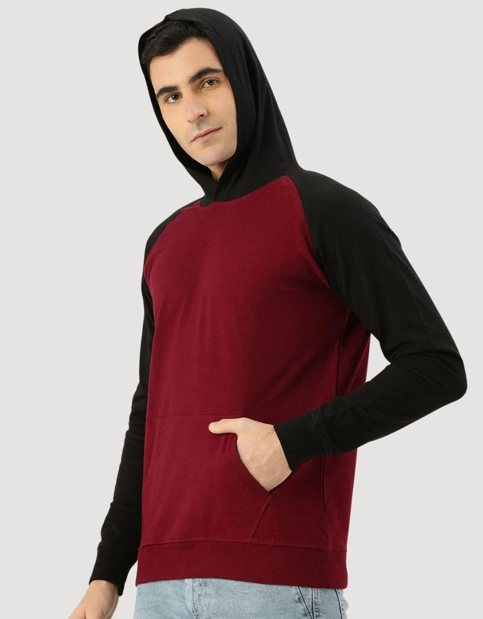 Everyday Maroon Vibes: Kangaroo Pocket Hoodie - Image 4