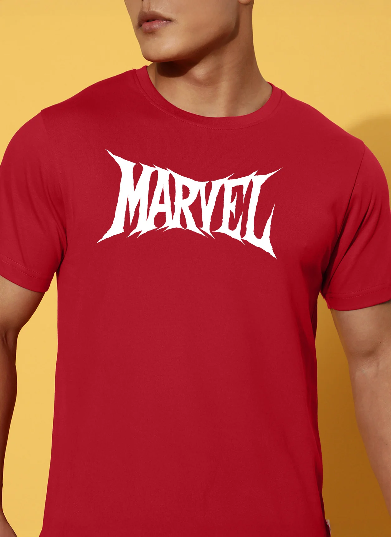 Marvel Red Regular Fit Printed T-shirt - Image 4