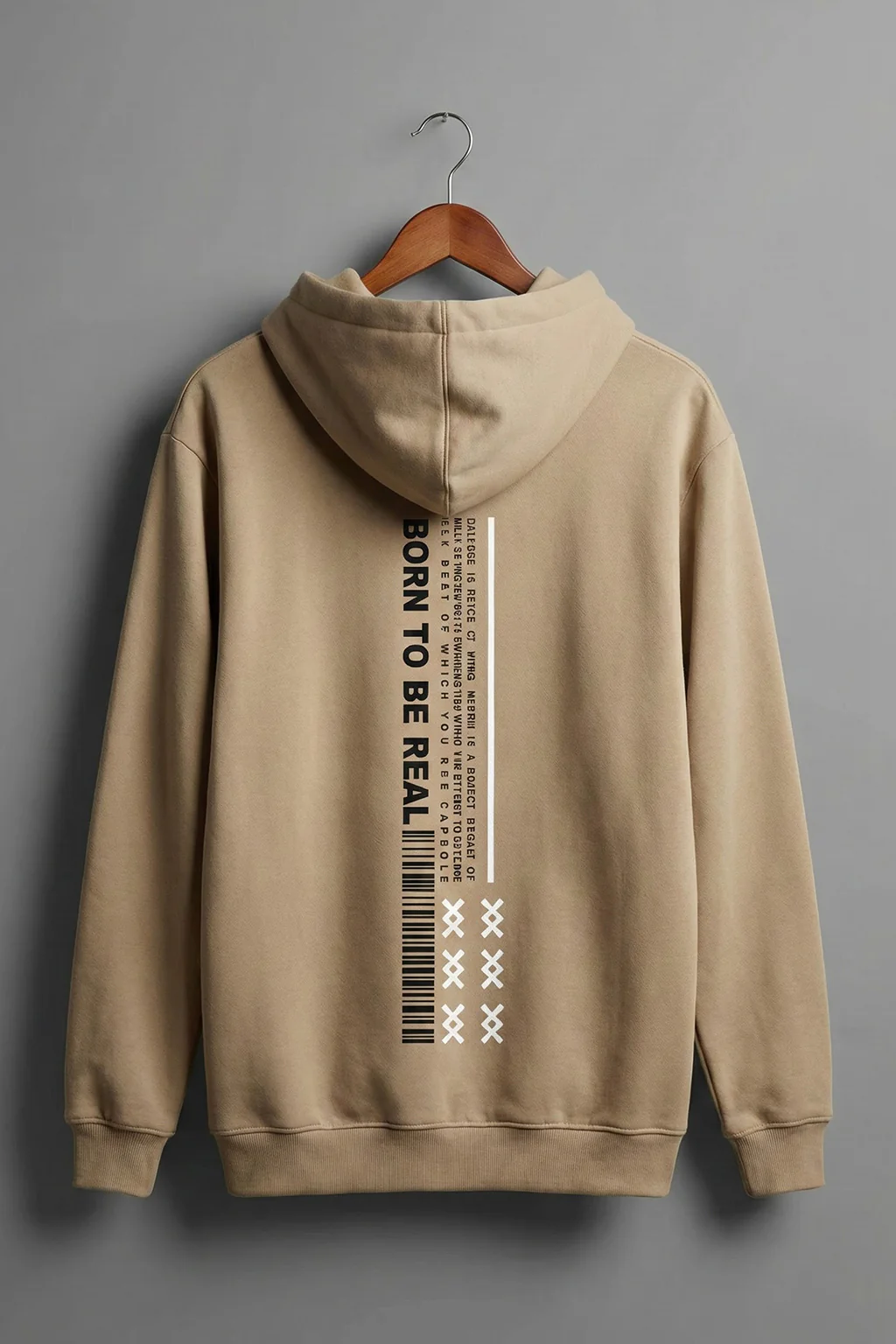 Masterpiece in Soyabean: Men's Perfection Print Regular Fit Hoodie - Image 2