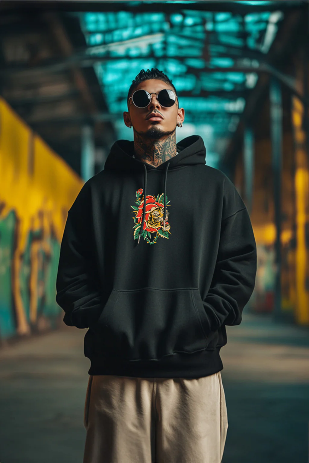 Integrity Graphic Print Oversized Hoodie - Image 2