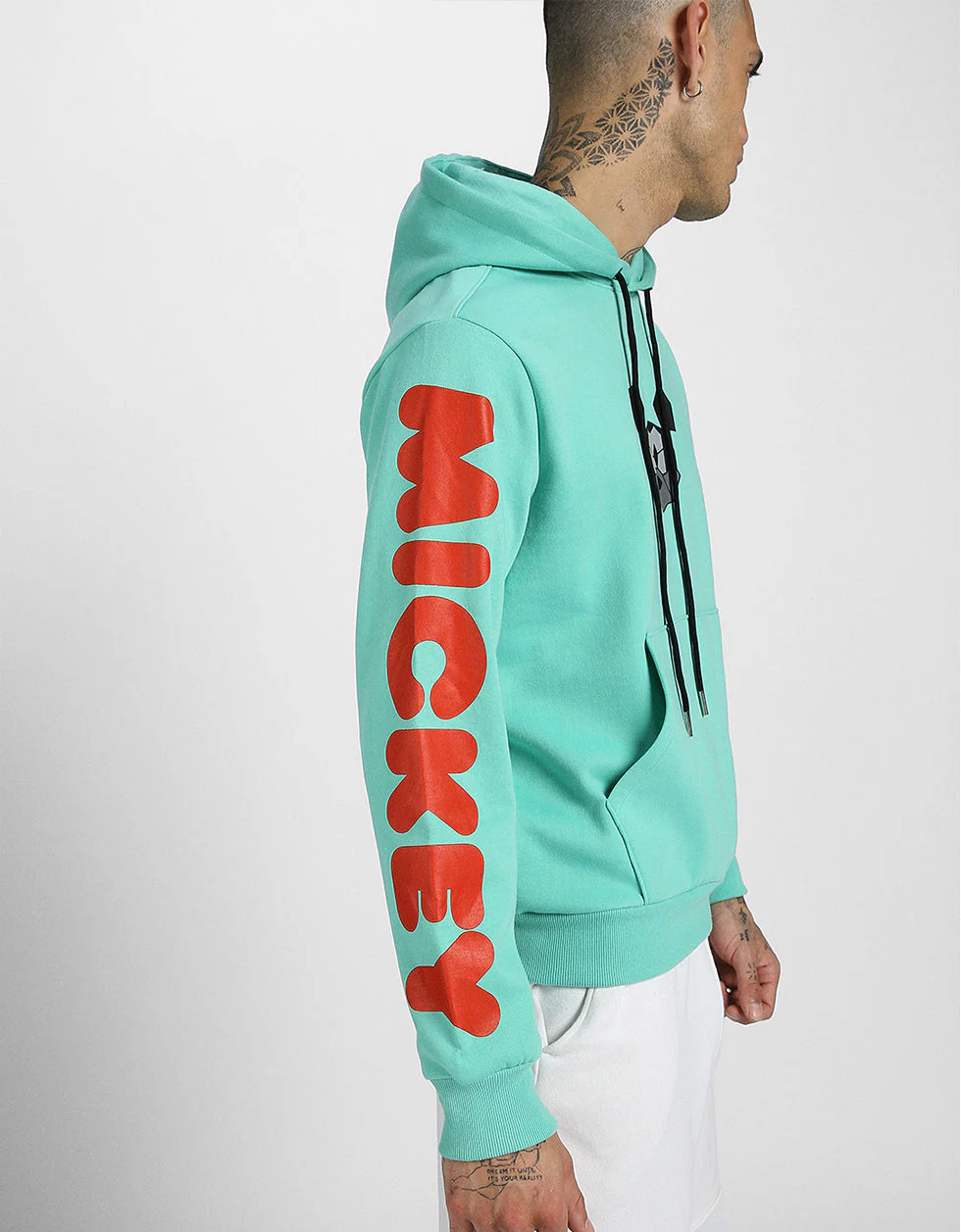 Mickey Magic: Men's Green Regular Fit Hoodie - Image 5