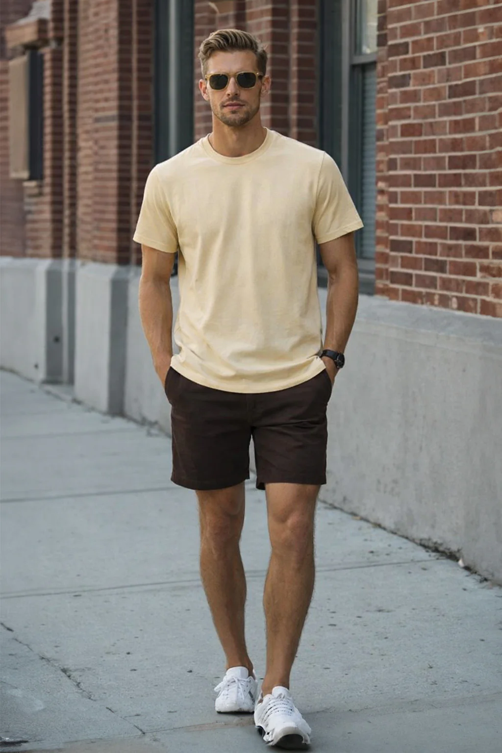 Swan White Plain Regular Fit T-shirt - Image 5