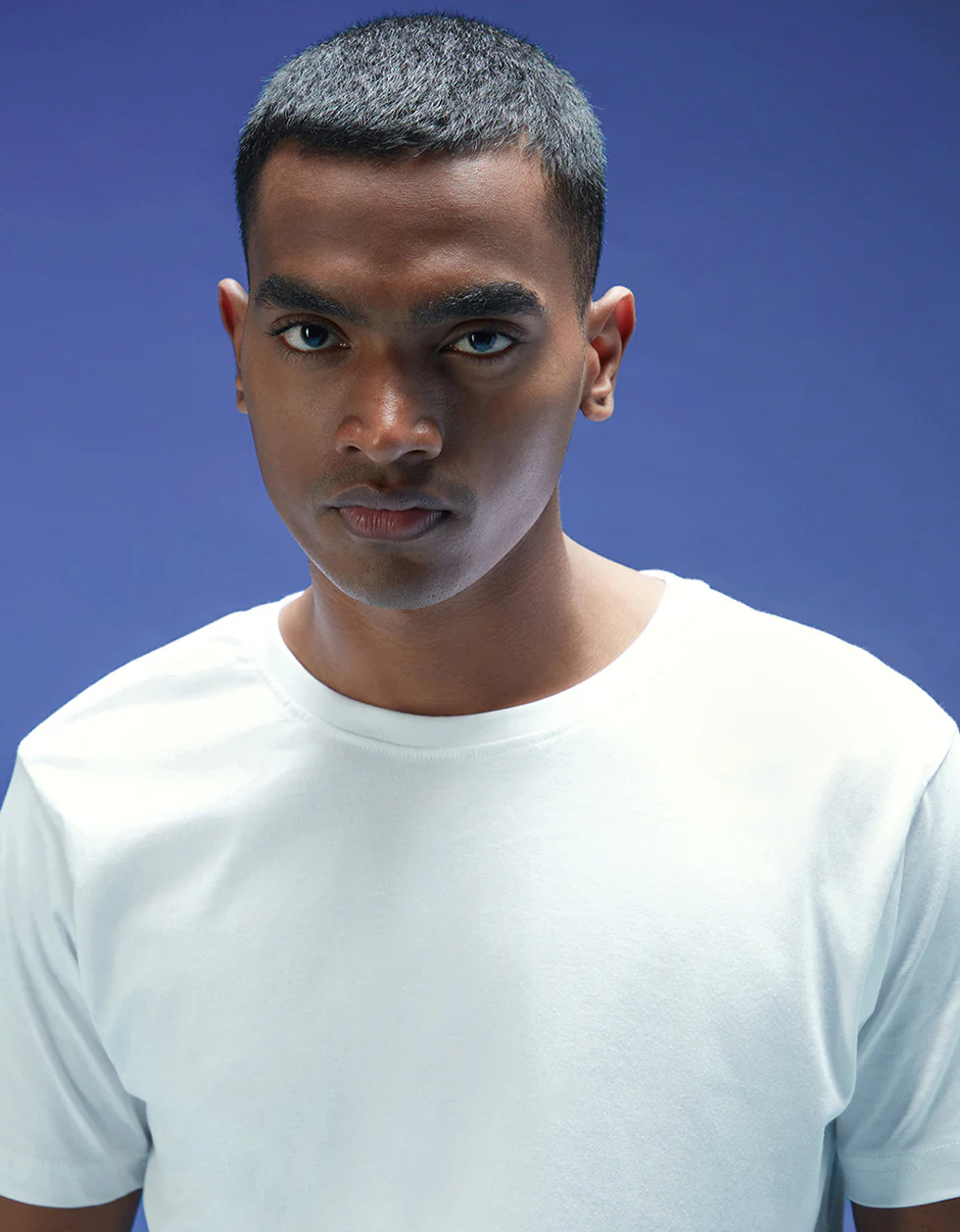 White Plain Regular Fit T-shirt - Image 5