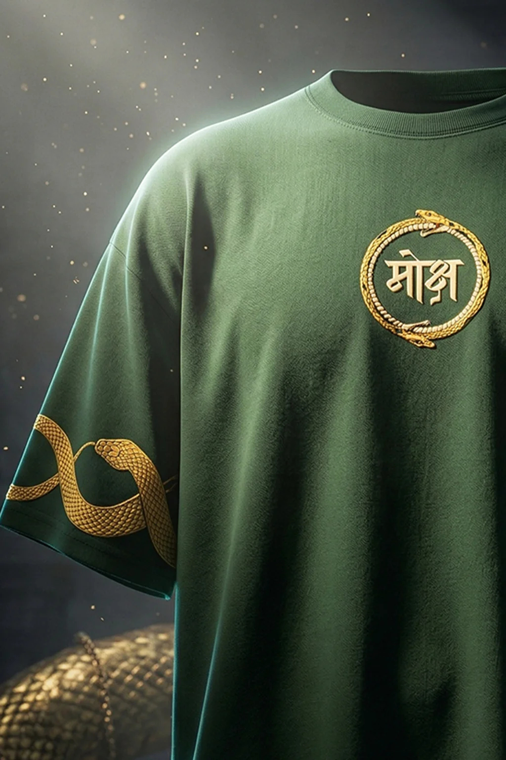 मोक्ष Green Printed Exclusive T-shirt Epic Collection - Image 4