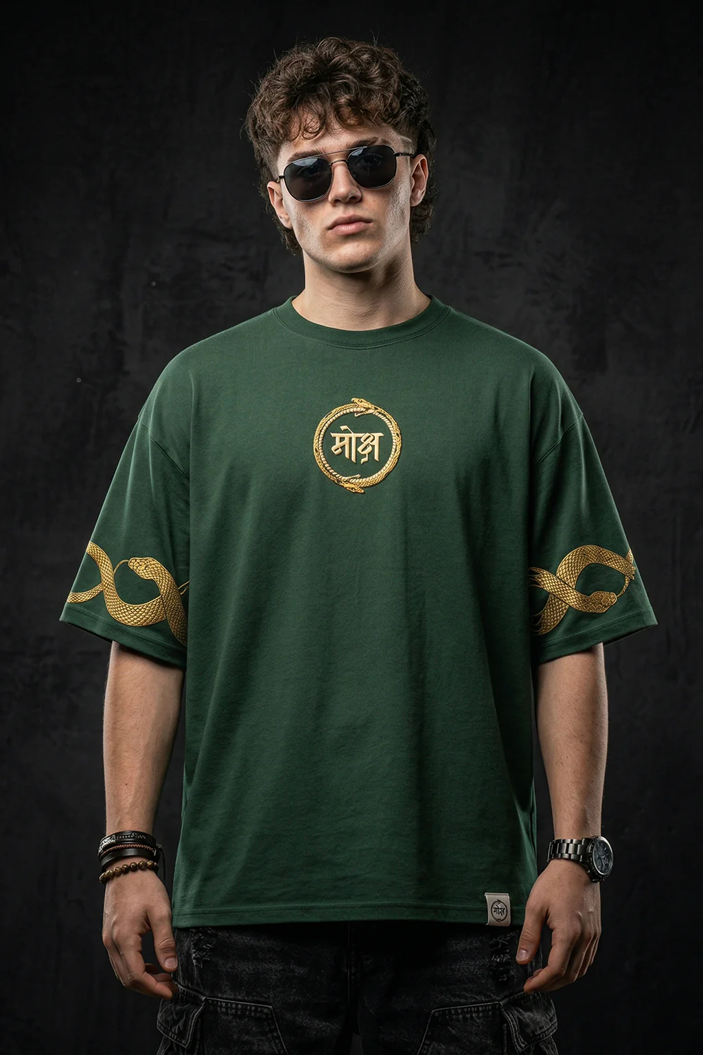मोक्ष Green Printed Exclusive T-shirt Epic Collection - Image 6