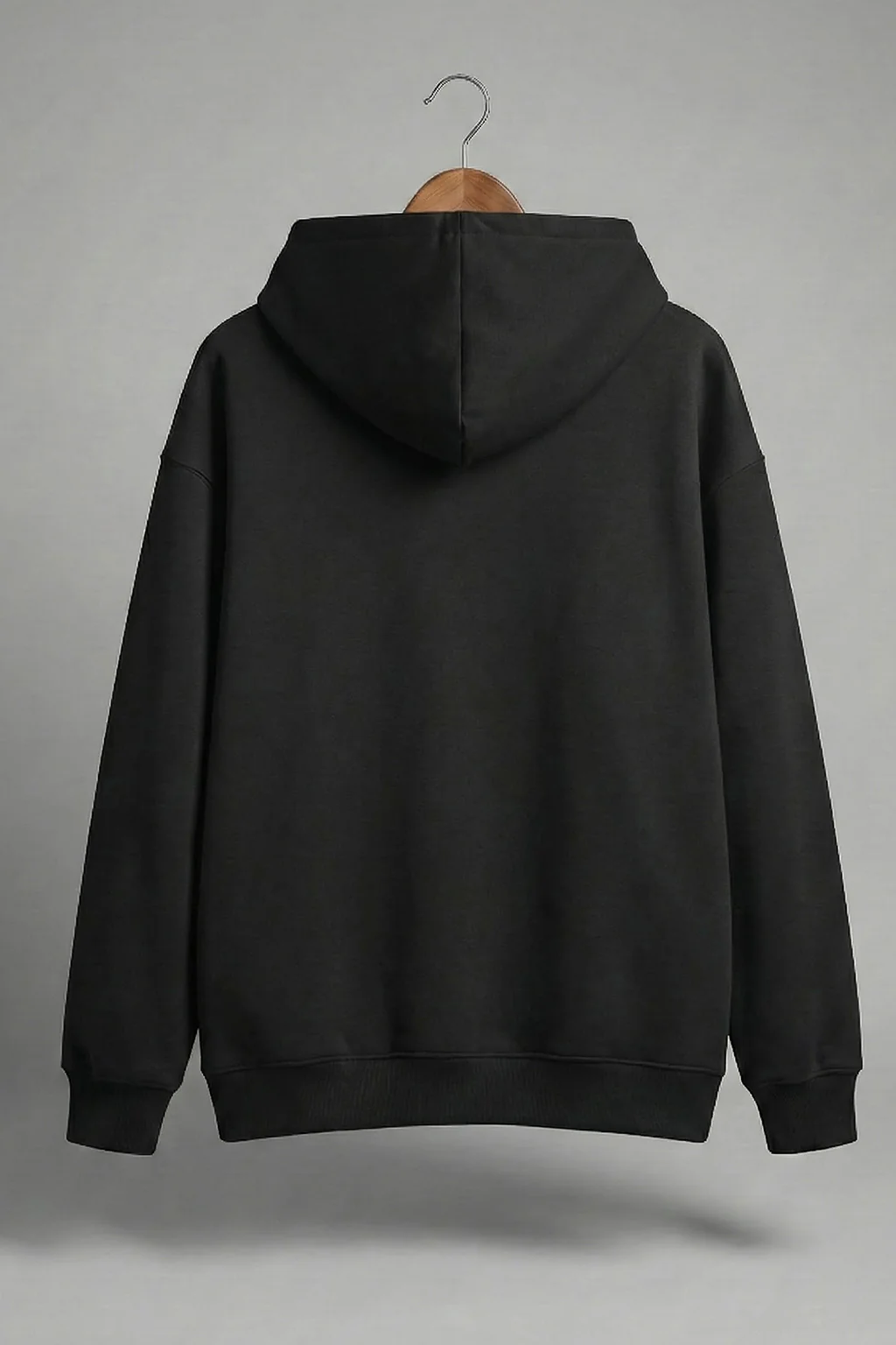 New Jersey Dark Grey Oversized Printed Hoodie - Image 2