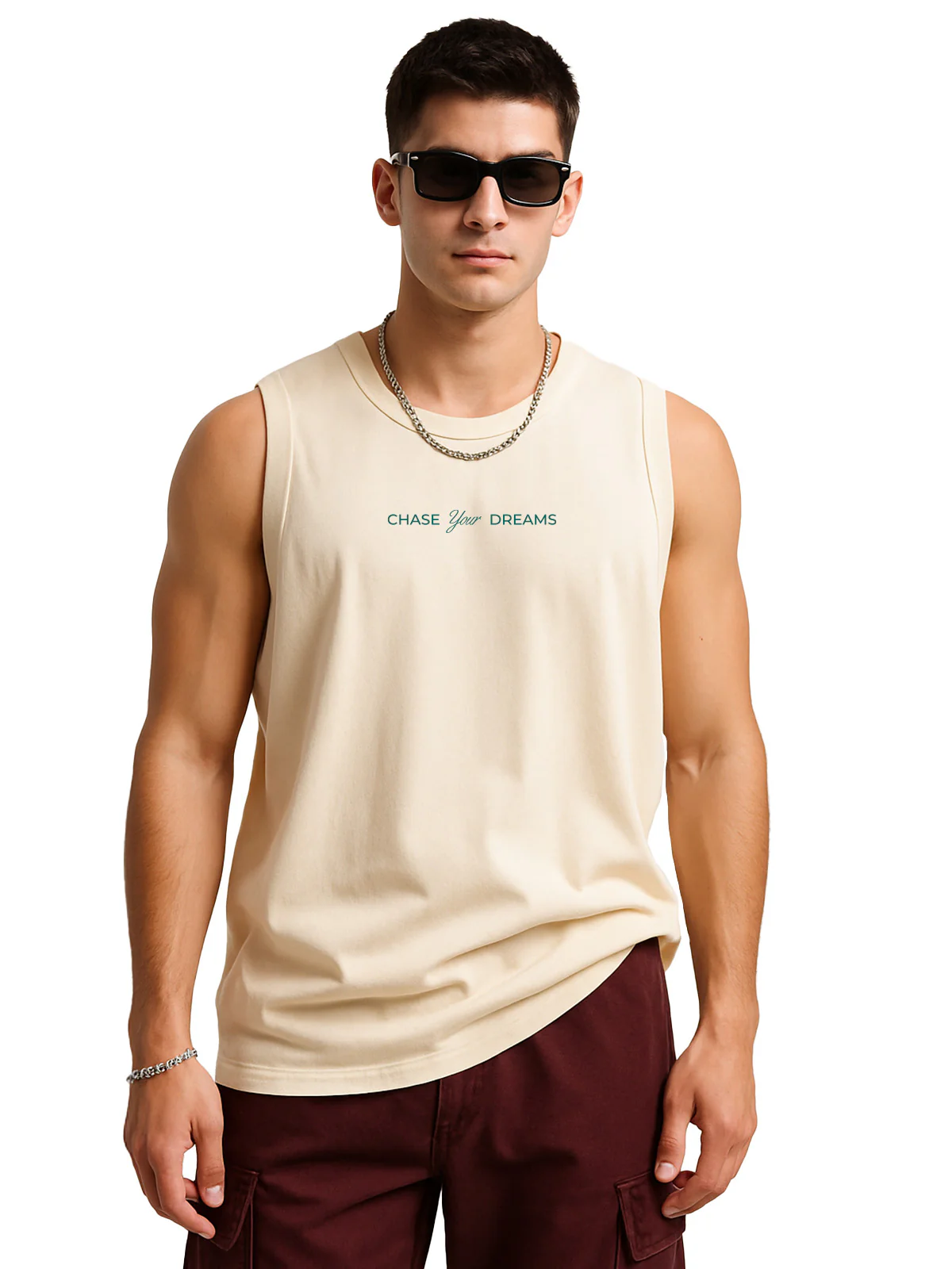 New York Swanwhite Oversized Printed Vest - Image 3