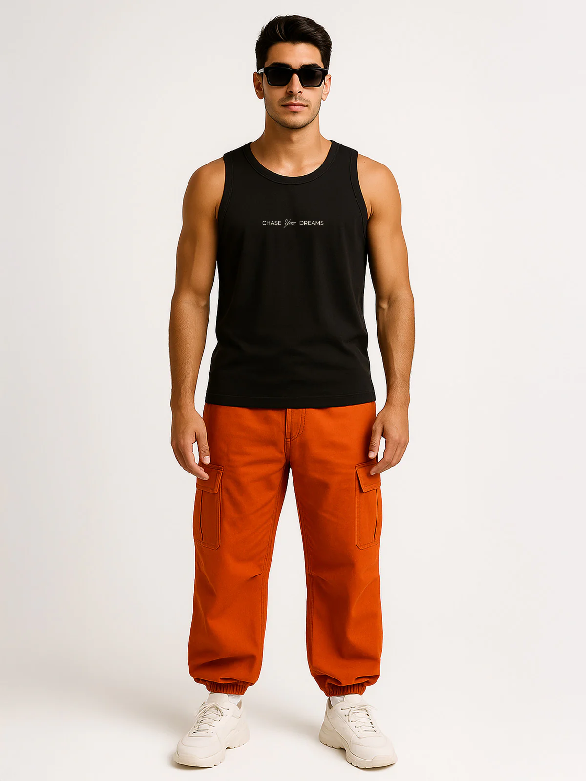 New York Black Regular Fit Printed Vest - Image 5
