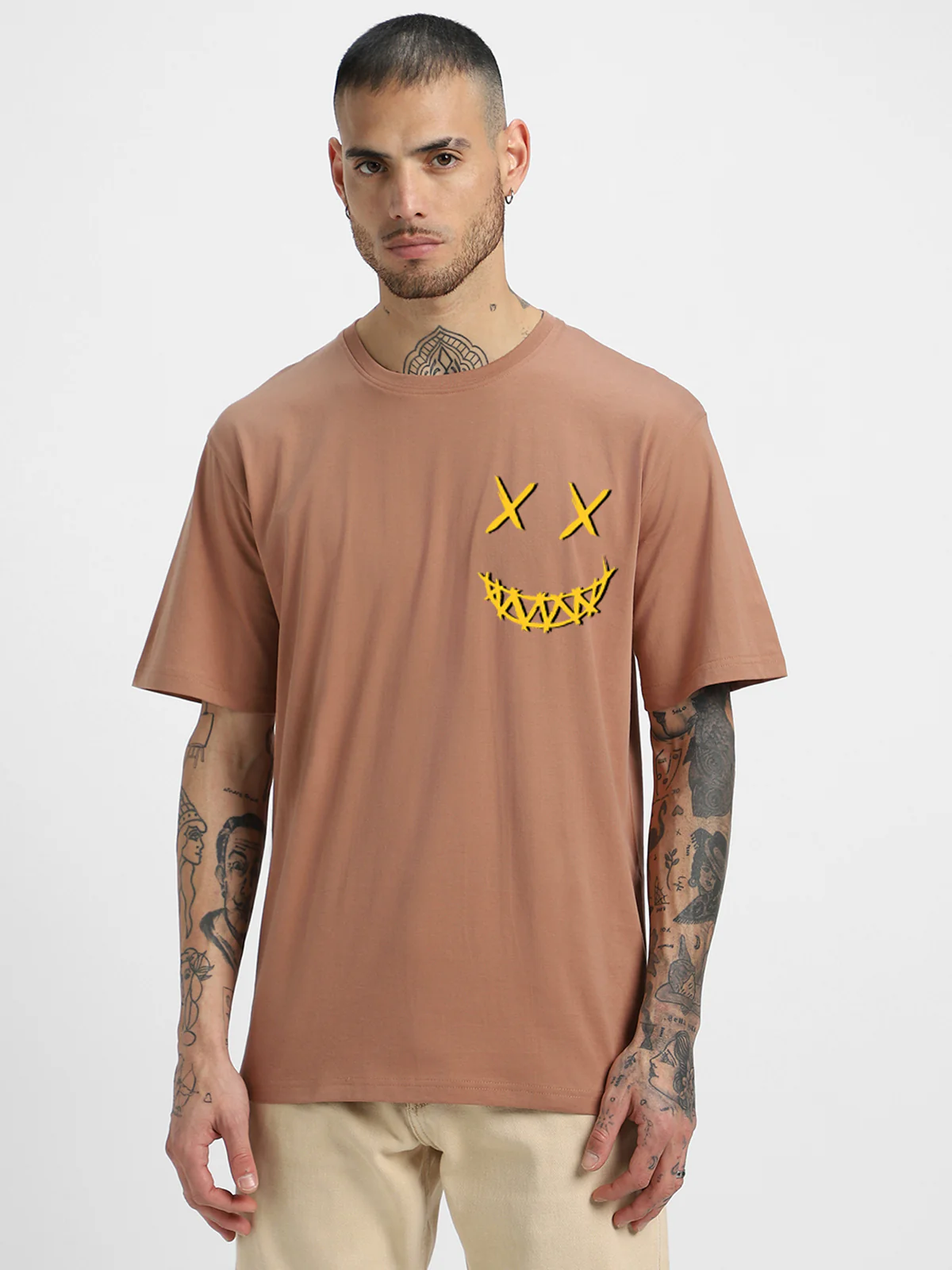 NOISE Cork Oversized Puff Printed T-shirt - Image 3