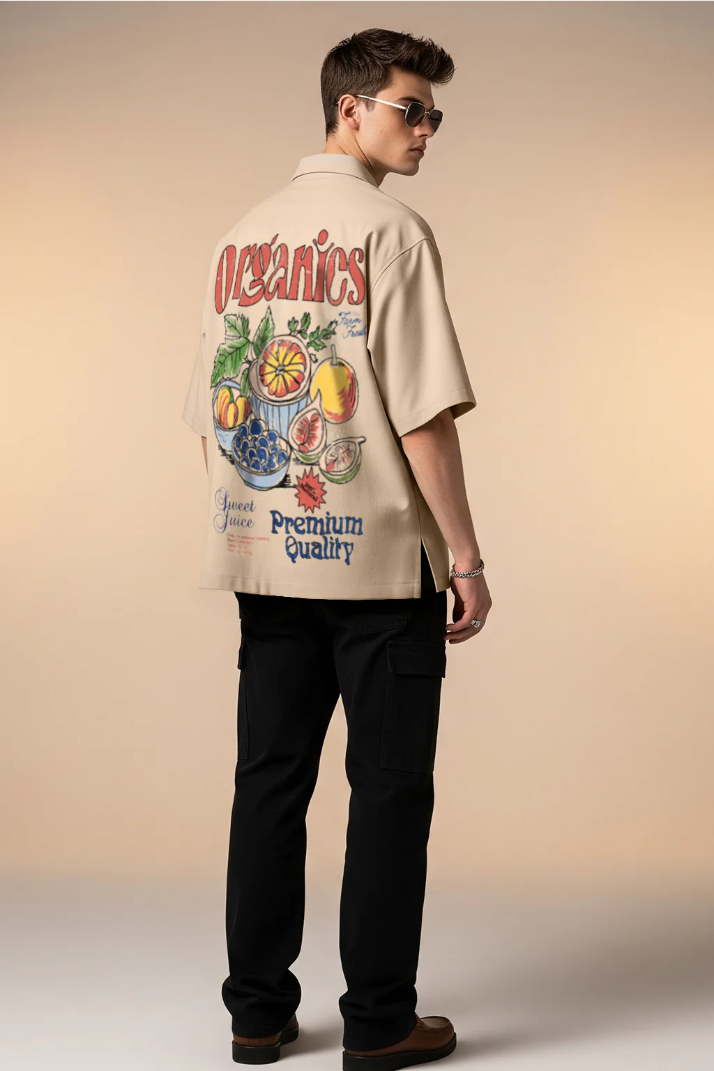 Organics Swanwhite Oversized Printed Exclusive Shirt - Image 4
