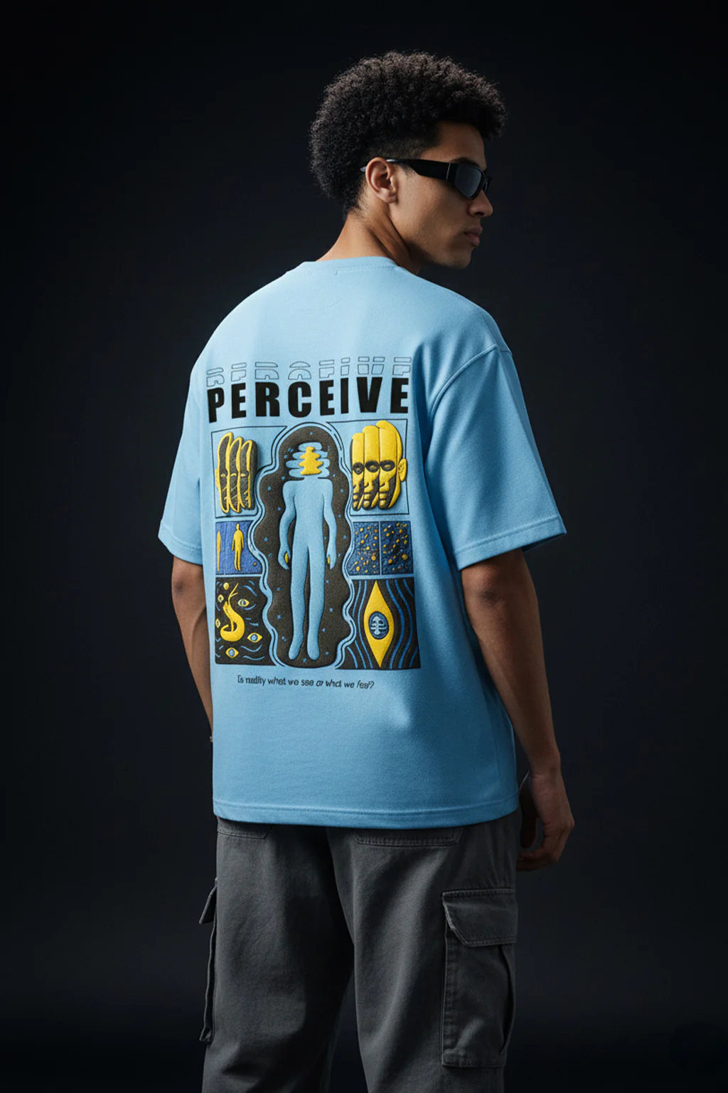 Perceive Dutch Canal Oversized Puff Printed Exclusive T-shirt - Image 3