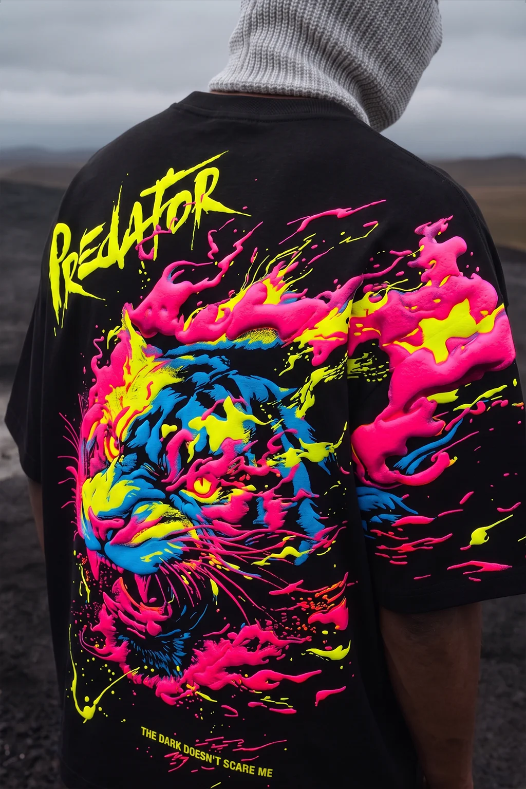 Predator Black 3D Puff Print Exclusive T-shirt Supreme Edition - Image 3