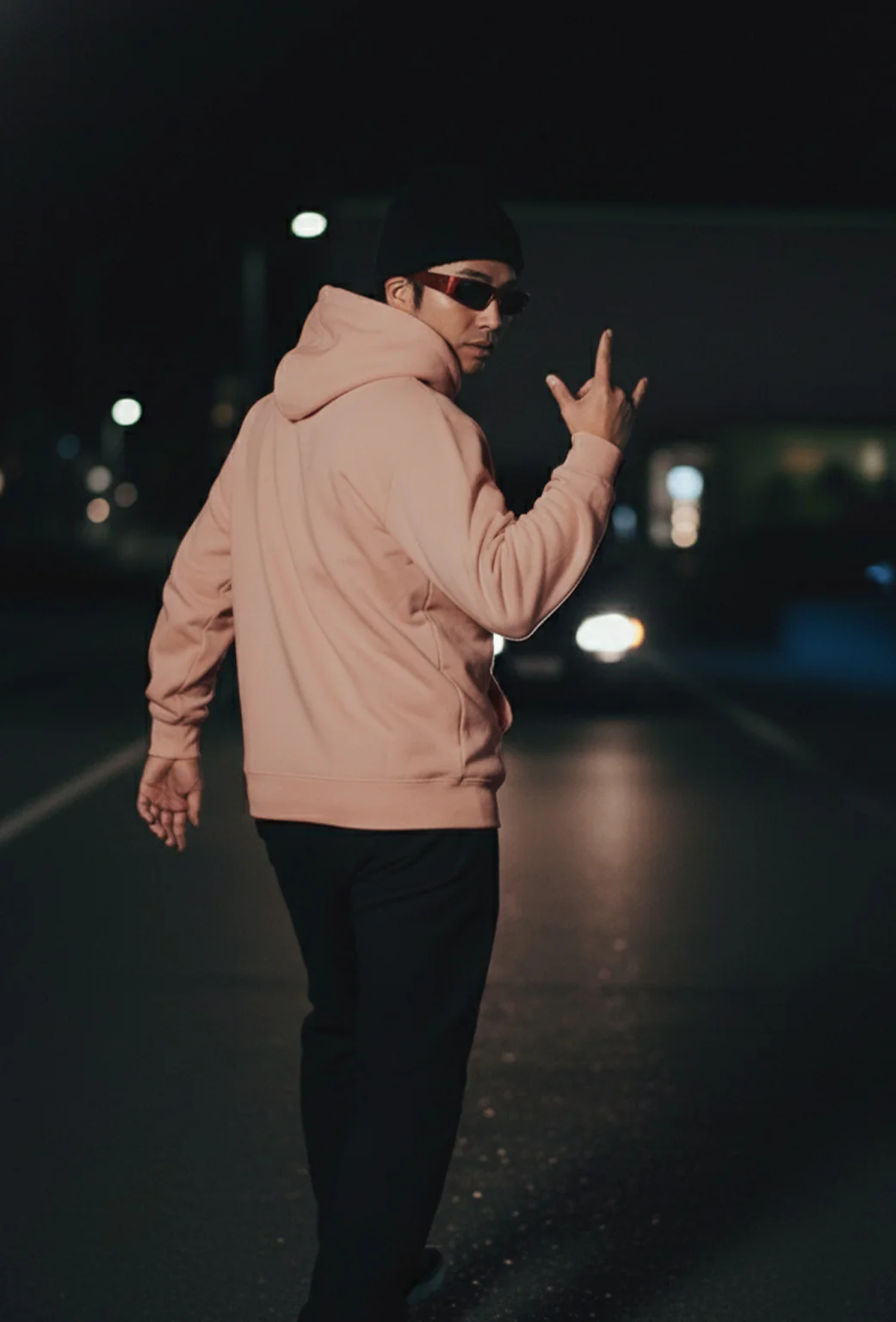 Ride Peach Oversized Printed Hoodie - Image 3