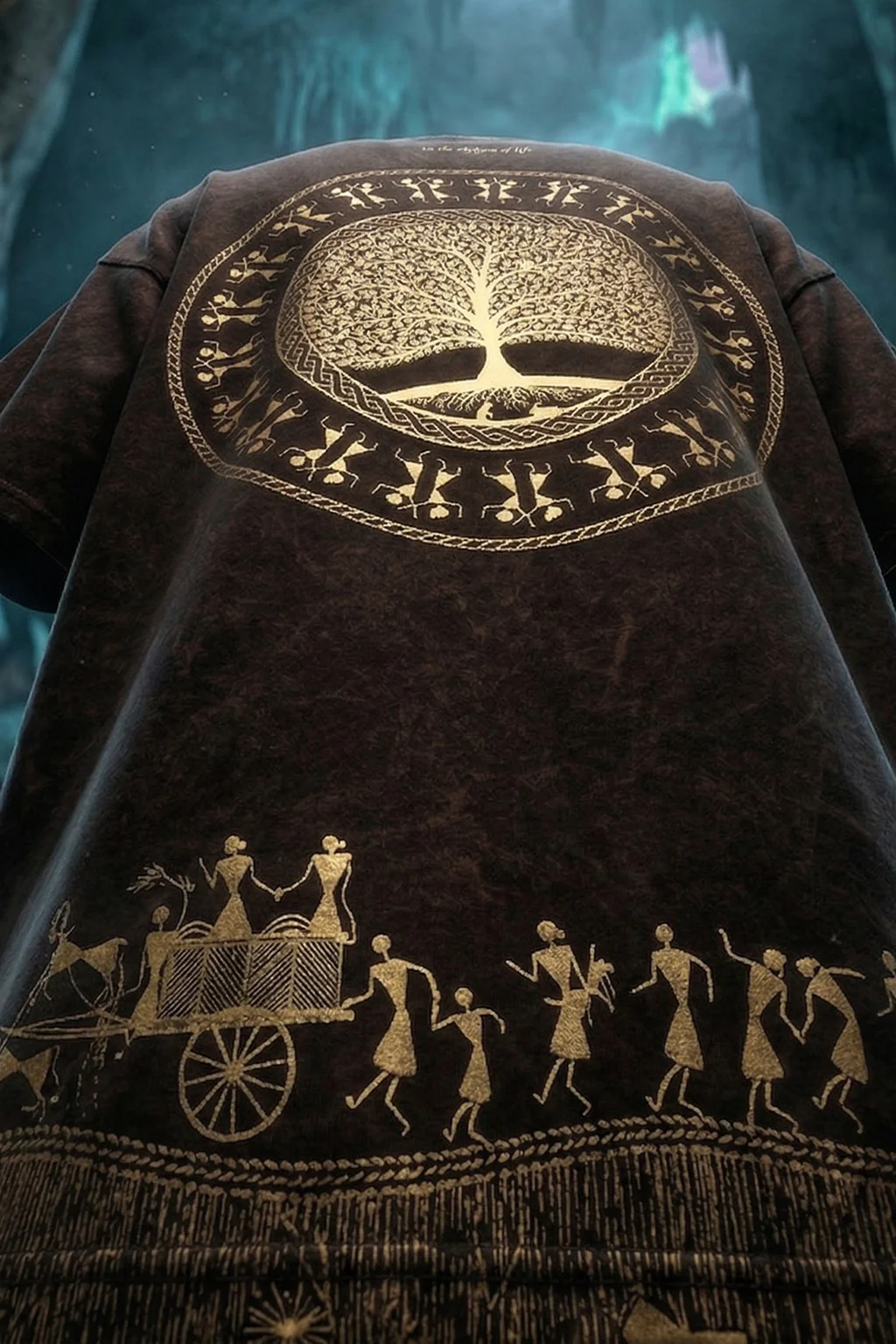 Rooted Brown Acid Washed Printed Exclusive T-shirt Epic Collection - Image 7