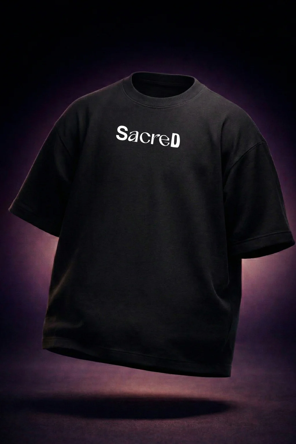 Sacred Black Plus Size Printed Exclusive T-Shirt - Image 3