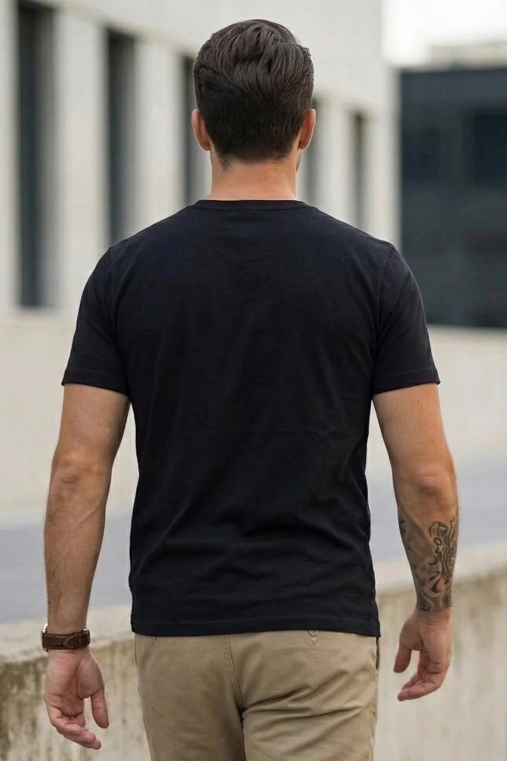 Scanning Black Regular Fit Printed T-shirt - Image 3