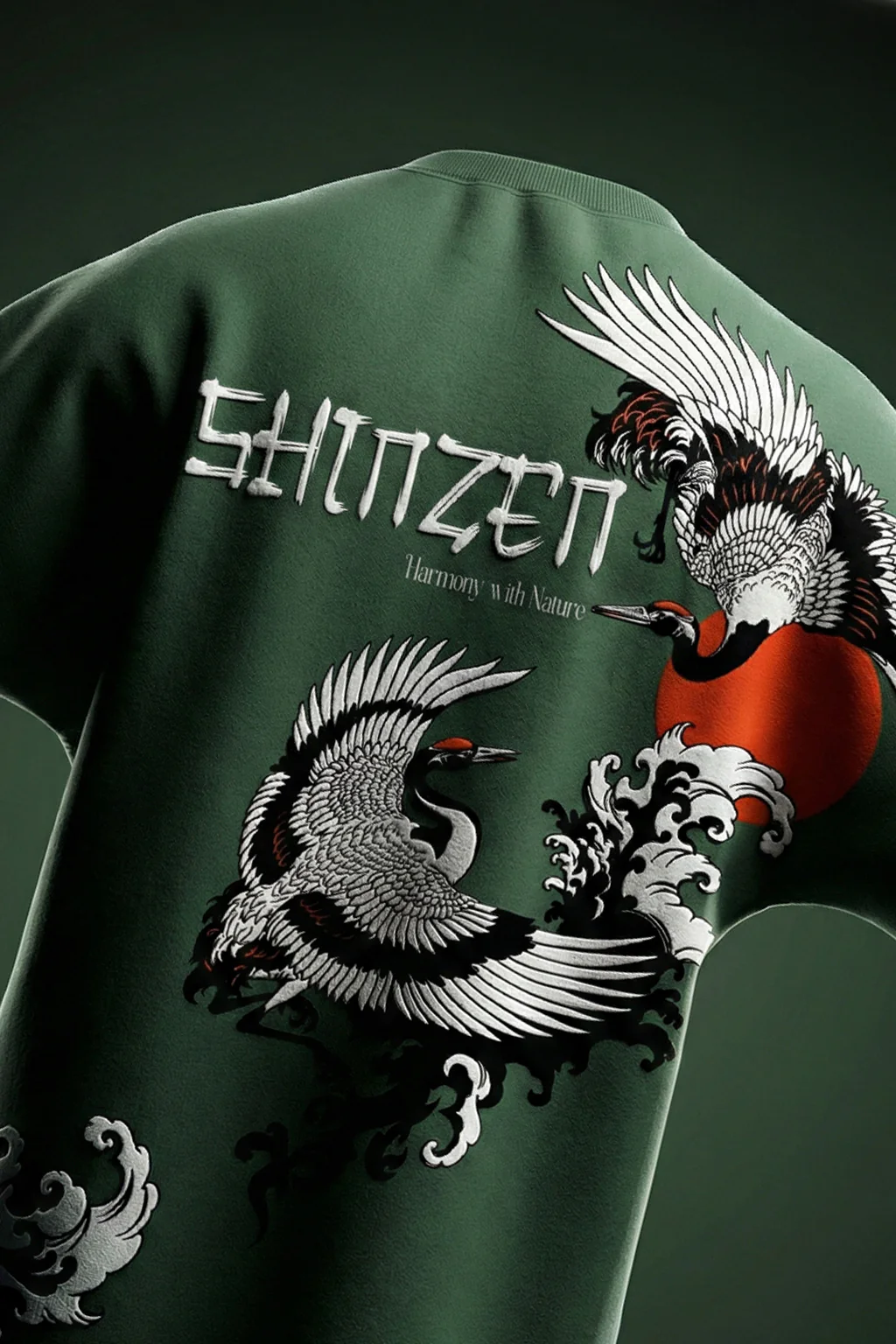 Shinzen Olive Back Printed Exclusive T-shirt Supreme Edition - Image 2